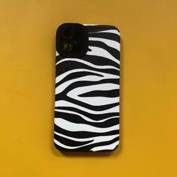 Чехол для телефона в полоску с зеброй для Iphone 11 14 Pro Max 13 Mini 12, защитный силиконовый чехол для камеры для Iphone Xr Xs X 7 8 Plus Se2020 iphone 6s 6