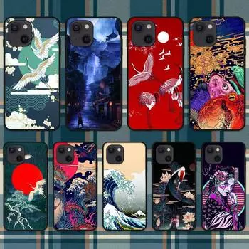 Чехол для телефона в японском стиле Art для iPhone 11 12 Mini 13 Pro XS Max X 8 7 6s Plus 5 SE XR Shell iPhone6or6s