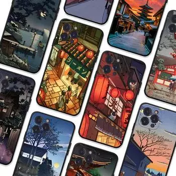 Чехол для телефона в японском стиле Art для iPhone 8 7 6 6S Plus X SE 2020 XR XS 14 11 12 13 Mini Pro Max Mobile Case 6plus or 6s plus