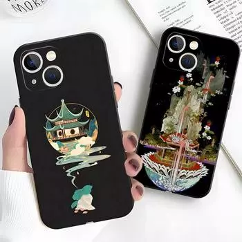 Чехол для телефона в японском стиле Fundas для Apple IPhone 13 12 11 Pro Max Mini Xs X Xr 7 8 6 6s Plus Se 2020 противоударный чехол iphone xs max