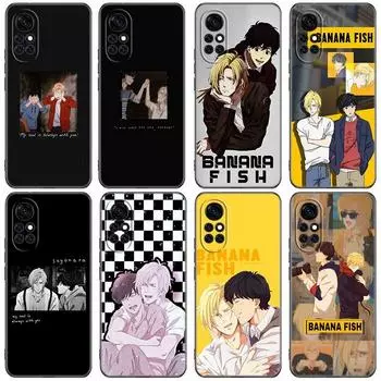 Чехол для телефона в стиле аниме «Банановая рыба» для Huawei Honor 60 50 Mate 40 30 20 10 Lite Nova 9 8 Pro 7 SE Y60 30S 8i 7i 5T Premium Black Cover Huawei Nova 9