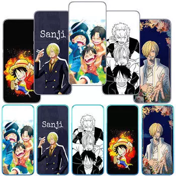 Чехол для телефона в стиле аниме One Luffy Sanji Piece для Motorola Moto Edge 40 30 neo G54 G24 G84 iPhone 15 14 Xiaomi Redmi Note 13 12 11 Pro Samsung Galaxy A34 A54
