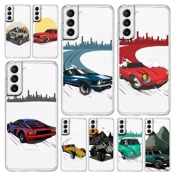 Чехол для телефона в стиле японского дрейфа JDM Sports Car для Samsung Galaxy S23 S22 Ultra S20 S21 FE 5G S10 S10E S9 S8 Plus 4G, мягкий прозрачный чехол S22 Ultra 5G