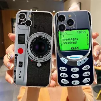 Чехол для телефона в стиле ретро с винтажной кассетой для iPhone 15 14 13 12 Mini 11 Pro Max XS X XR 7 8 Plus, противоударный силиконовый чехол iPhone 7 8 Plus