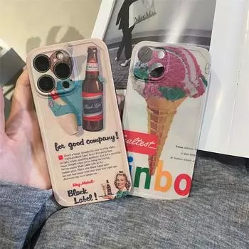 Чехол для телефона в стиле ретро со старой газетной этикеткой для Iphone 14 12 13 11 Pro Max, винтажная художественная роспись, модный мягкий силиконовый чехол с надписью for iphone 13