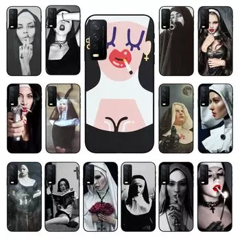 Чехол для телефона в стиле сестры nun Funda для vivo Y31 Y30 Y33S Y11S Y12 Y12S Y17 Y20 Y20S Y21S Y1S Y53S Y15 Y19 Y91C V23, чехол VIVO Y1S