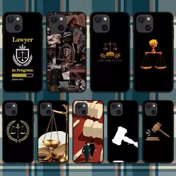 Чехол для телефона в стиле студента-юриста-юриста-судьи для iPhone 11 12 Mini 13 14 15 Pro XS Max X Plus SE XR Shell iPhone15plus