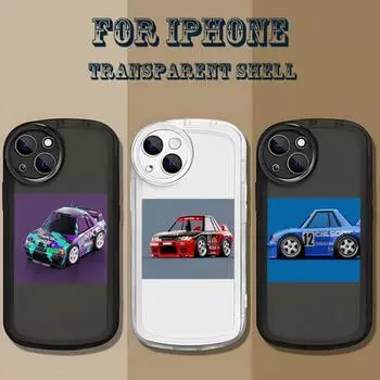 Чехол для телефона в виде автомобиля с рисунком для iPhone 14 13 Pro 11 12 Max Mini X XR XS 8 7 Puls Прозрачная противоударная задняя крышка iPhone7
