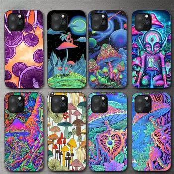 Чехол для телефона Weird Trippy Mushroom Psychedelic Art для Iphone 11 12 Mini 13 14 Pro Xs Max X 8 7 6s Plus 5 Se Xr Shell iPhone11PRO
