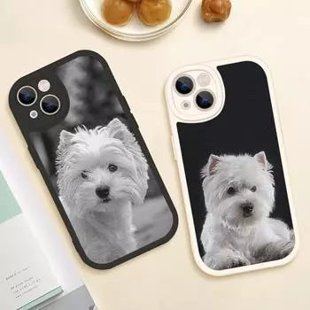 Чехол для телефона West Highland Terrier Westie для iPhone 13 12 11 14 Pro MAX MiNi 7 8 14 Plus XS XR 13 Pro Защитные чехлы из овчины 13 pro max