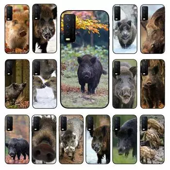 Чехол для телефона wild boar funda для vivo Y31 Y30 Y33S Y11S Y12 Y12S Y17 Y20 Y20S Y21S Y1S Y53S Y15 Y19 Y91C V23 5G Чехлы coque VIVO Y1S
