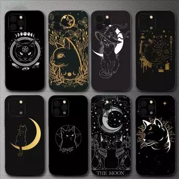 Чехол для телефона Witch Cat Magic для iPhone Mini 11 12 13 14 15 Pro XS Max X Plus SE XR Shell iPhone11