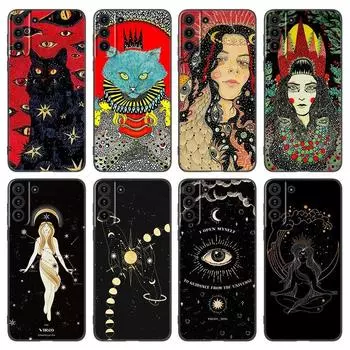 Чехол для телефона Witches Moon Mystery Totem для Samsung Galaxy S20 S21 FE S22 Ultra S10 Lite S10E S9 S8 Plus S7 Edge, мягкий черный чехол Samsung S10E