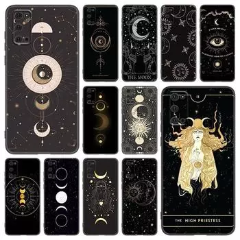 Чехол для телефона Witches Moon Tarot Mystery Totem для Samsung Galaxy S22 Pro S21 S20 Ultra FE S10 Lite S9 S8 Plus S10E 5G, черный чехол Samsung S8