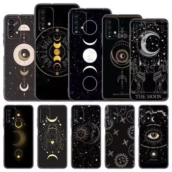 Чехол для телефона Witches Moon Tarot Mystery Totem для Xiaomi Redmi Note 11 10 9 8 T Pro 10S 5G 9A 9C 9S, мягкий черный чехол из ТПУ Redmi 10
