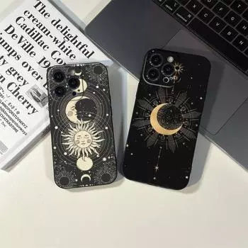 Чехол для телефона Witches Moon Tarot Mystery Totem для IPhone 15 14 11 12 Pro 8 7 Plus X 13 Pro MAX XR XS MINI SE 2020, черные чехлы 15 Pro Max Ultra