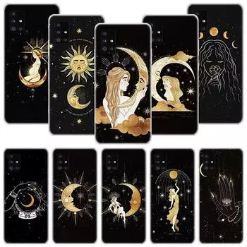 Чехол для телефона Witches Moon Tarot Mystery Totem для Samsung Galaxy A12 A22 A32 A42 A52 A72 A51 A71 5G A41 A31 A21 A02S M12 M21 M31 Samsung A12 5G