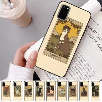 Чехол для телефона Witches Moon Tarot Mystery тотемный кот для Samsung S20 lite S21 S10 S9 plus для Redmi Note8 9pro для Huawei Y6 Samsung S20 lite