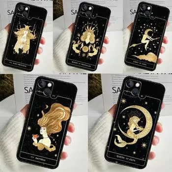 Чехол для телефона Witches Moon Tarot Mystery totem для iPhone 16 15 14 12 11 13 Pro Max 7 8 Plus X XR XS Max 13 12 Mini Cover iPhone 11