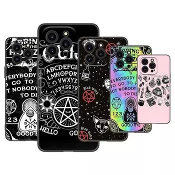Чехол для телефона Witches Moon Tarot Witch Ouija для Apple iPhone 13 12 Mini 11 Pro XS Max X XR 8 7 6S 6 Plus SE 2020 5S 5, черный чехол iPhone 13 Pro Max