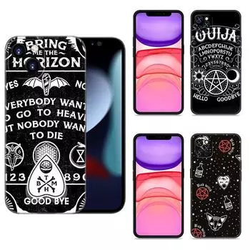 Чехол для телефона Witches Moon Tarot Witch Ouija для Apple iPhone 12 13 Mini 11 14 15 Pro Max 7 8 Plus X XR XS SE 2020 2022, черный iPhone 12 Pro Max