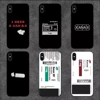 Чехол для телефона XANAX Pills для iPhone 11 12 Mini 13 14 Pro XS Max X 8 7 6s Plus 5 SE XR Shell iPhone14ProMax