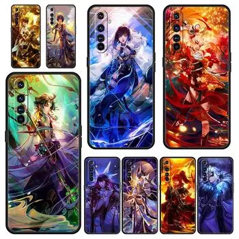 Чехол для телефона Xiao Genshin Impact для Realme GT Neo2 3, мягкий чехол для Realme 9 8 7 6 GT2 Pro Plus 5G 8i 9i C3 C21 C11 C25 C35 Coque Realme 9 Pro Plus