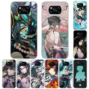 Чехол для телефона Xiao Genshin Impact для Xiaomi Poco X3 NFC M3 F3 F2 F1 Mi Note 10 Pro 11 10 9 8 Lite 11T 10T 9T A3 Coque Xiaomi Poco X3