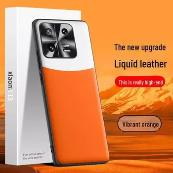 Чехол для телефона Xiaomi 13 Liquid Leather: Защитный чехол от падения, против обрастания, доступен в виде цельного изделия Xiaomi Mi 13
