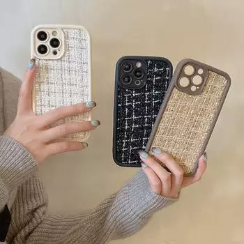 Чехол для телефона Xiaomi 14 Xiaoxiang Style для Redmi K60/K40 Note13Pro в модном красном цвете. Small fragrance coffee color. Xiaomi Mi 11 Pro