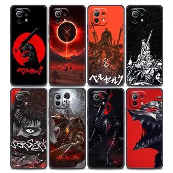 Чехол для телефона Xiaomi Mi 11 Lite 5G NE 11i 11X 11T 12 Pro Poco F1 F3 X3 GT X4 NFC Pro, силиконовый чехол Red Sun Guts Berserk Anime Mi 11