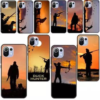 Чехол для телефона Xiaomi Mi 11 Ultra 9T 10T Pro Note 10 Lite с изображением птицы и утки, охоты на закате для POCO X3 Pro M3 F2 F3 Mi A3