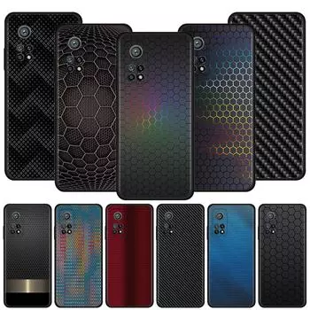 Чехол для телефона Xiaomi Mi 11T 10T 9T 11X 11 Pro 11i 10S 10 9 Lite 9 SE, мягкий силиконовый чехол на заднюю панель, черный чехол из углеродного волокна Mi 11X Pro