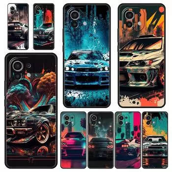 Чехол для телефона Xiaomi Mi 13 12T 10 12 Lite 11 10T 11X 11T Pro 9T, спортивный автомобиль JDM Tokyodrift Poco X3 NFC X4 F3 F4 M3 M4 5G Poco X3 NFC