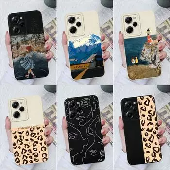 Чехол для телефона Xiaomi Poco C40 C50 C55 M4 Pro X5 Pro X3 X4 M3, роскошный модный противоударный матовый чехол, мягкий жидкий силикон для бампера Xiaomi Poco Xiaomi Poco C3