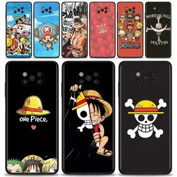 Чехол для телефона Xiaomi Poco X3 NFC M3 M4 Pro F3 GT Mi 12 10T Note 10 11 Lite 11TPro 9T, силиконовый чехол Fundas One Piece с логотипом Луффи Poco X3 NFC