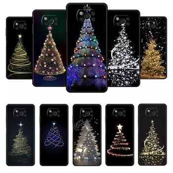 Чехол для телефона Xiaomi Poco X3 X4 Nfc M3 M4 Pro F3 F4 Gt F1 для Mi 12 11t 10t 9t 11 Note 10 Lite Shell Merry Christmas Tree Deer For Poco M3