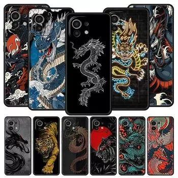Чехол для телефона Xiaomi Poco X4 X3 NFC F3 F4 M3 M4 Mi Note 12T 10 11 Ultra 11T 13 Pro 10T 12 Lite 9T 5G, мягкий чехол Dragon Tiger Poco F3