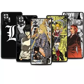 Чехол для телефона Xiaomi Redmi 9 9a 9c 8 k40 Note 9s 7 8t 9t 10 11 Pro, силиконовый чехол, черный чехол Death Note L Yagami Light Redmi 8