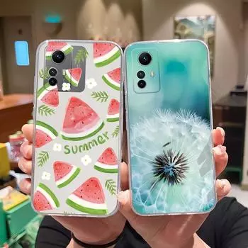 Чехол для телефона Xiaomi Redmi A1 + A2 Plus Note 8 9 10 11 12 K60 K50 Модные этикетки Прозрачные чехлы для телефонов Защитный мягкий силиконовый ТПУ для бампера Redmi Redmi 3 Pro