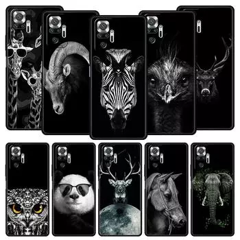 Чехол для телефона Xiaomi Redmi Note 10 11 9 8 Pro 9S 7 8T 9T 9A 8A 9C K50 K40 игровой чехол модные животные лошадь олень гигантская панда Redmi Note 9