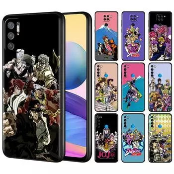 Чехол для телефона Xiaomi Redmi Note 11 10 Pro 9 9S 10S 8 7 8T K40 9A 9C 9T модный силиконовый мягкий чехол аниме мультфильм J-Jojo Redmi K40