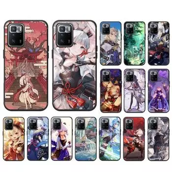 Чехол для телефона Xiaomi Redmi Note 11 10 Pro Note 8 Pro 9Pro Note9 9S 10S 9T Redmi 10 9C 9A Genshin Impact Game Yan Fei Case Redmi Note9Pro