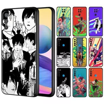 Чехол для телефона Xiaomi Redmi Note 11 10 Pro 9 9S 10S 8 7 8T K40 9A 9C 9T Модный силиконовый мягкий чехол с изображением человека с бензопилой Redmi K40