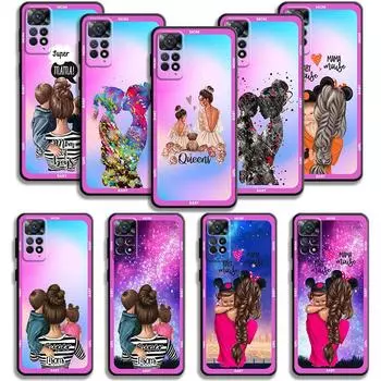 Чехол для телефона Xiaomi Redmi Note 12 11t 11s 11 10 8 Pro 9 9s 9t 8t для Mi 10 8 9a 9c 10c K40, роскошный чехол для супер мамы и девочки For Redmi K40
