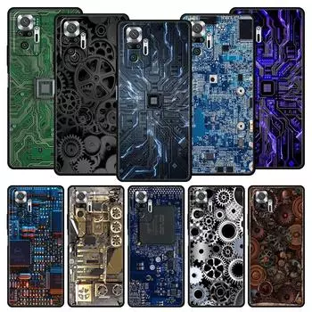 Чехол для телефона Xiaomi Redmi Note 12 10 11 9 8 Pro Plus 9S 7 8T 9T 9A 8A 9C K40 игровой чехол внутри материнской платы Redmi Note 8