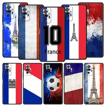 Чехол для телефона Xiaomi Redmi Note 12 10 11 9 8 Pro Plus 9S 7 8T 9T 9A 8A 9C K40 игровой мягкий чехол бампер Франция флаг футбол Париж Redmi 9
