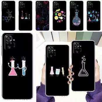 Чехол для телефона Xiaomi Redmi Note 9S 9 8 10 Pro 7 8T 9C 9A 8A K40, мягкий силиконовый прозрачный чехол, научная химия, биологическая лаборатория Redmi 8