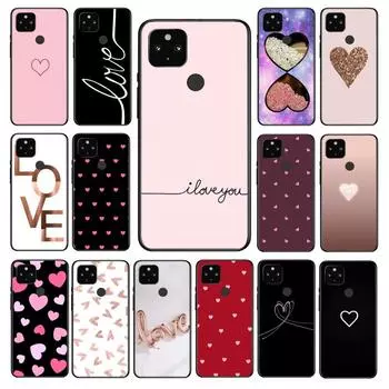 Чехол для телефона «Я люблю тебя с розовым сердечком» для Google Pixel 7 Pro 7 6A 6 Pro 5A 4A 3A Pixel 4 XL Pixel 5 6 4 3 XL 3A XL 2 XL Google Pixel 2