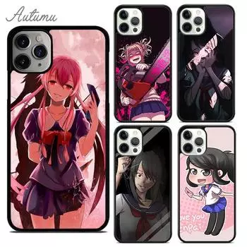 Чехол для телефона Yandere chan Ayano Aishi для iPhone 11 12 13 14 Pro Max mini X XR XS SE 2020 6S 7 8 Plus Samsung Galaxy S21 S22 iPhone 6plus
